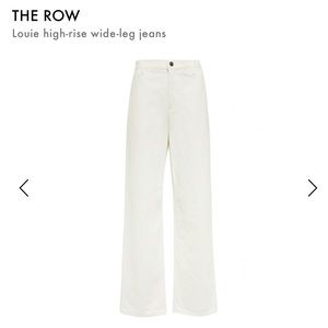 ISO - The Row: loui high-rise wide-leg jean. Flexible with size
